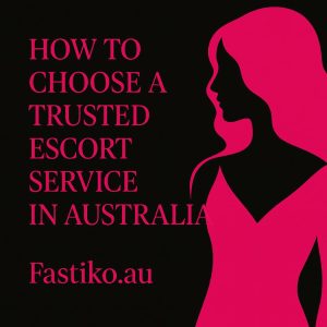 Elegant digital artwork of a feminine silhouette in pink tones for Fastiko.au blog about how to choose a trusted escort service in Australia.