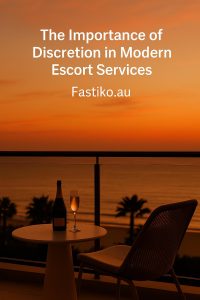 Elegant woman in a flowing summer dress and sun hat walking by the beach at sunset, symbolising privacy and discretion for Fastiko.au blog about modern escort services