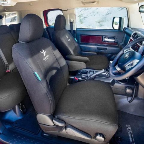 Black Duck Canvas Black Console & Seat Covers Suits Nissan …