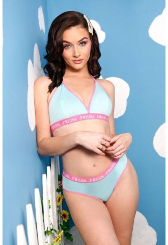 VIBES Fresh Halter Bralette & Booty Short (S/M)