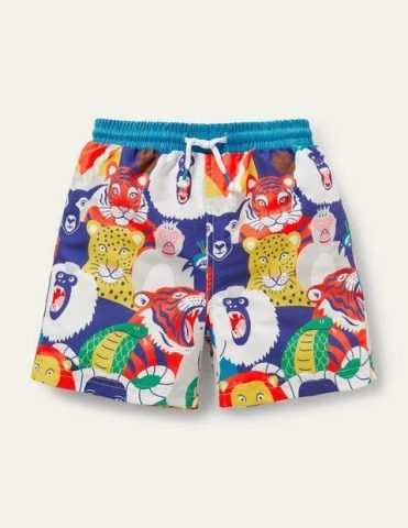Swim Shorts Multi Bonkers Jungle Boys Boden, Multi Bonkers …