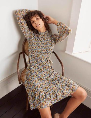 Lottie Belted Dress Apple Mint, Pressed Bloom Women Boden, …