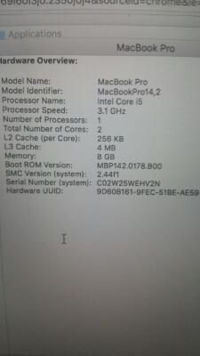 Mac book Pro 13 retina touchpad