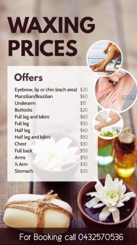 WAXING FOR MEN & SHAVING & TRIMMING AVAILABLE AT SLACKS CREEK