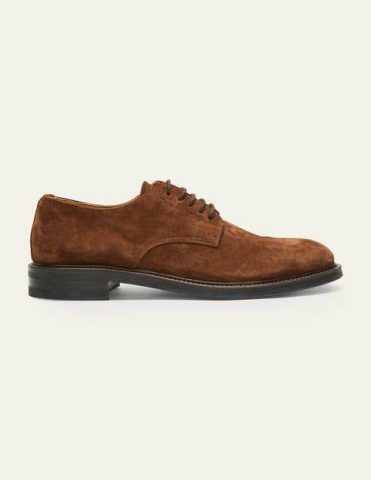 Corby Derby Shoes Chestnut Suede Men Boden, Chestnut Suede